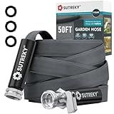 Garden Hose 50ft – Ultra-Light, Kink-Free, High-Pressure, Abrasion-Resistant, Durable, All-Weather, Eco-Friendly