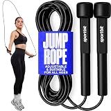 Adjustable Jump Rope for Fitness and Exercise – Skipping Rope for Cardio, Boxing, and Weight Loss – Speed Rope perfect for Men & Women