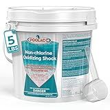 POOLACC Non-Chlorine Spa Shock for Hot Tub - 5 lbs, Chlorine-Free Shock Oxidizer Treatment for Hot Tubs, Spas and Swimming Pools, Fast Acting, Quick Dissolving Oxidizing Shock for Crystal Clear Water