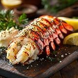 OCEANZEN Maine Lobster Tails 6–8 oz Each, Premium Grade A, Flash-Frozen for Freshness – Overnight Shipping (Mon-Thu) Available (4 Tails)