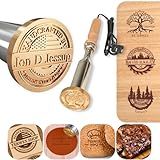 Terwex Custom Electric Branding Iron for Wood, Branding Irons Personalized with Stand, Wood Burning Tool Leather Branding Iron, Woodworking Tools for DIY Crafts Handmade Lover Gift(Electric Handle)