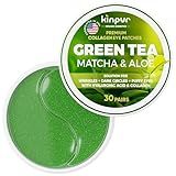 Under Eye Patches for Puffy Eyes and Dark Circles & Eye Bags with Green Tea Matcha & Aloe - Natural Skincare Hydrating Eye Masks with Hyaluronic Acid to Refresh, Soothe & Revitalize - 30 Pairs