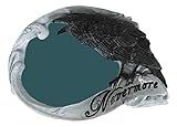 Ebros Gift Bad Omens Witchcraft Gothic Mocking Raven Crow Nevermore On Skull Compact Hand Palm Mirror 3.75" Wide Edgar Poe Quoth Macabre Halloween Ossuary Themed Boudoir Accent Figurine