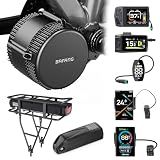 Bafang BBS02B BBS-HD Mid Drive Kit, 48V500W 750W 1000W Ebike Conversion Kit