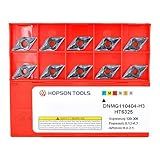 Hopson Tools Carbide Turning Inserts DNMG 331 Dnmg110404 for Semi-Finishing Cutting Steel, Dnmg Insert for Lathe Turning Tools, 10 PCS.