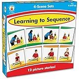 Carson Dellosa Education Carson Dellosa Learning to Sequence Pre-Reading Puzzle Game Set for Kids, Preschool Learning Activity, Storytelling Game for Classroom and Homeschool (42 pc), 9" x 2" x 9"