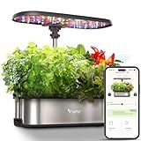 LetPot LPH-SE Hydroponics Growing System, 12 Pods Smart Herb Garden Kit Indoor, Indoor Garden, APP & WiFi Controlled, with 24W Growing LED, 5.5L Water Tank, Pump System, Automatic Timer
