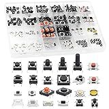 QTEATAK 240 Pcs 24 Value Micro Momentary Tactile Push Button Switch Tact Assortment Kit