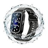 Fajocru Fall Detection Smart Watch for Seniors with GPS Tracking, SOS Alert & HD Video Call, Waterproof Fitness Tracker for Dementia/Alzheimer’s, 4G Safety (Casual, Black)