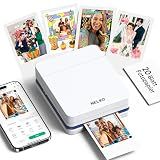 Nelko Photo Printer, 2x3 Portable Wireless Smartphone Printer, PP01 Mini Color Instant Inkjet Printer, Sticky-Back Photos, Bluetooth Compatible with iOS & Android, App Editing, White