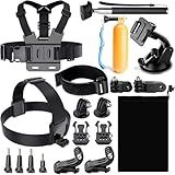 Reflex Camera 19-in-1 Action Camera Accessories Kit Compatible with GoPro Hero 13, 9-12, DJI Osmo Action 2, 3, 4, Pro 5, Insta360 Ace Pro/Ace Pro 2 and Other Sports Cameras & Durable Case