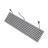 BTF-LIGHTING WS2812B ECO RGB Alloy Wires 5050SMD Individual Addressable 8X32 256 Pixels LED Matrix Flexible FPCB Full Color Works with WLED,SP802E,etc Controllers Image Video Text Display DC5V