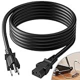Power Cord Replacement for Treadmills and Computers, Extra Long 8 Feet Cord Compatible with Peloton Tread and Superfit Treadmill, 14 AWG Heavy Duty AC Power Supply Cable, Universal 3 Prong
