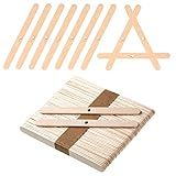 BEADNOVA Candle Wick Holders for Candle Making Wooden Wick Holder 50 pcs Centering Device Bar for DIY Making