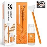 K&F CONCEPT 24mm Full Frame Sensor Cleaning Swab*6 + 20ml Sensor Cleaner, DSLR SLR Digital Camera CMOS and CCD Sensor Cleaning Swab Kits for Nikon Sony Canon Camera Clean