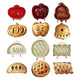 6 Pack Hand Pie Molds for Baking - Dough Presser Mini Pocket Pie Molds - Fall Thanksgiving Halloween Apple Pumpkin Hand Pie One Press Mold Maker