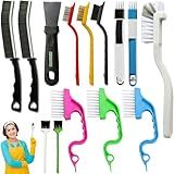 14Pcs Small Crevice Cleaning Brush Set, Groove Gap Cleaning Tool for Cleaning Kitchen,Bathroom, Corner, Sink,Door,Window Track,Cup