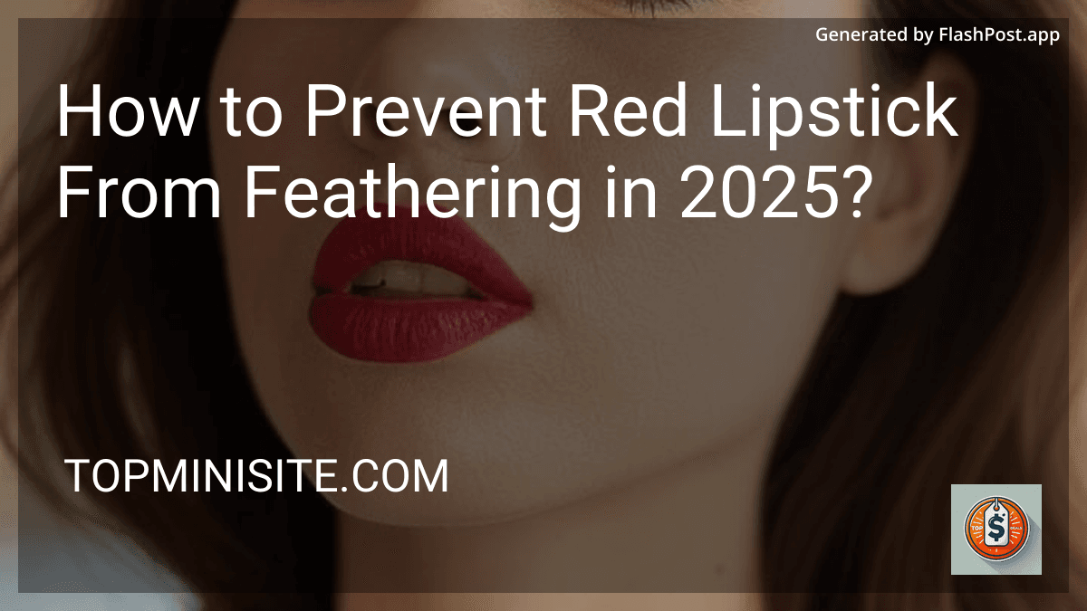 How to Prevent Red Lipstick From Feathering in 2025? preview