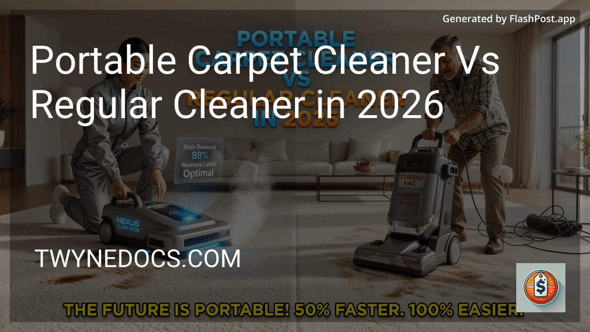 Portable Carpet Cleaner Vs Regular Cleaner in 2026 preview