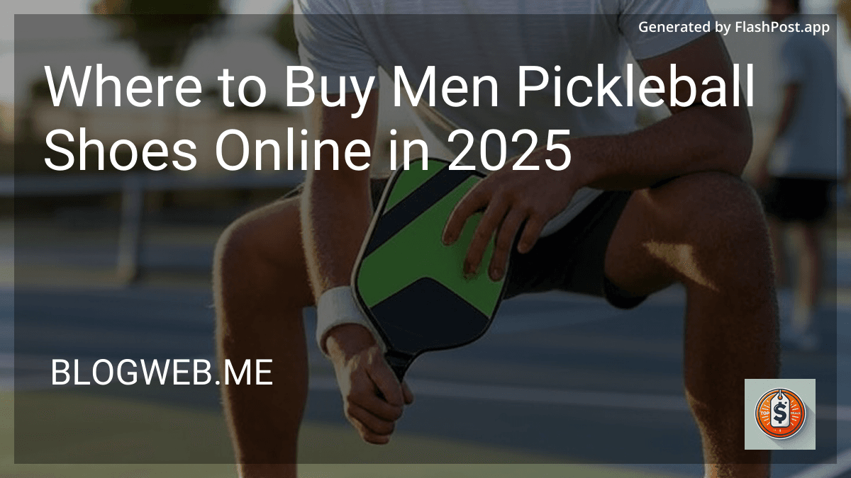 Where to Buy Men Pickleball Shoes Online in 2025 preview