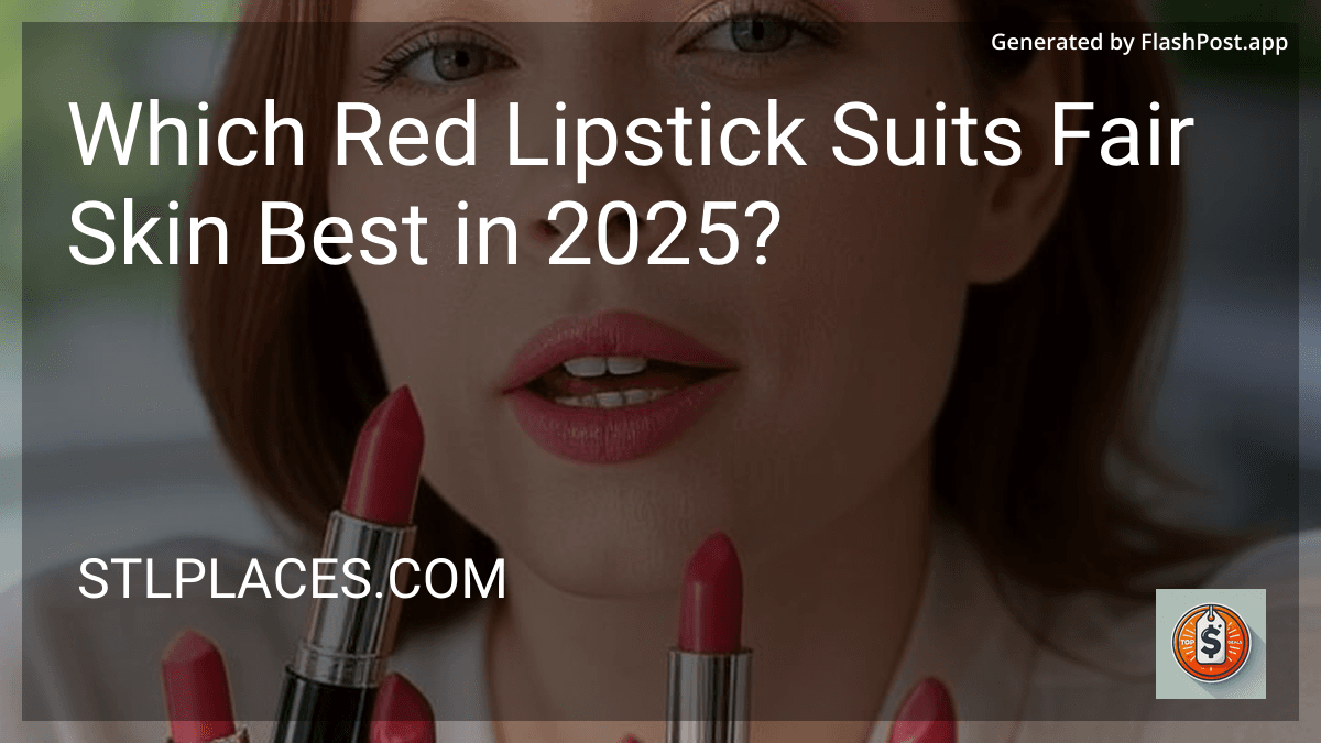 Which Red Lipstick Suits Fair Skin Best in 2025? preview