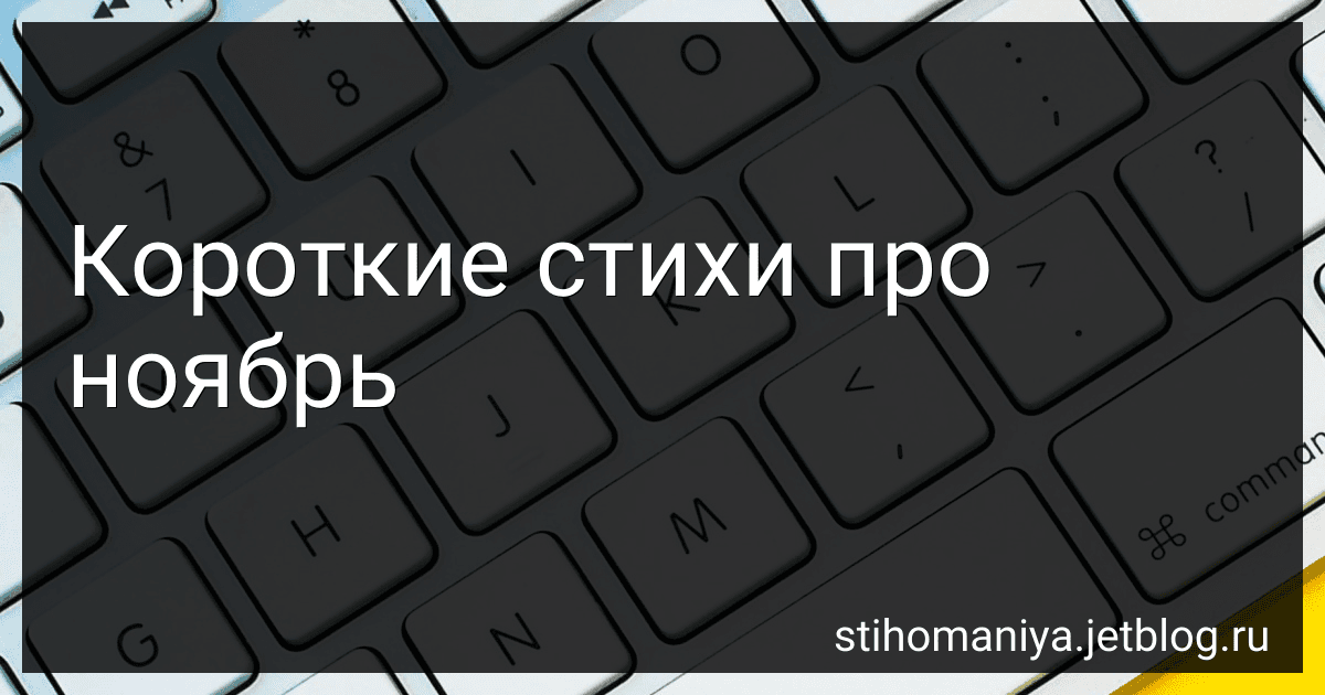 Короткие стихи про ноябрь preview