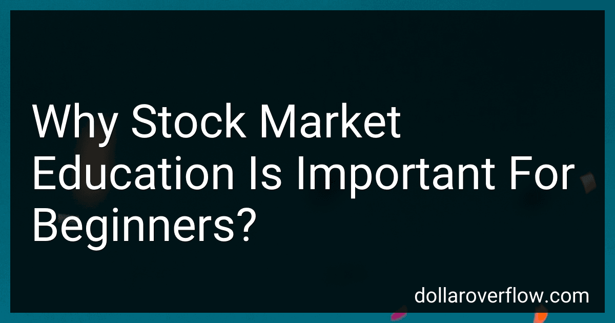 Why Stock Market Education Is Important For Beginners? image
