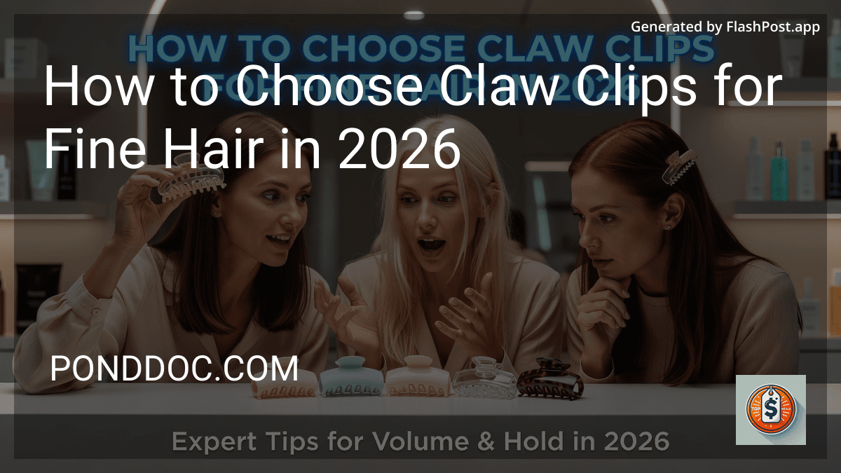 How to Choose Claw Clips for Fine Hair in 2026 image