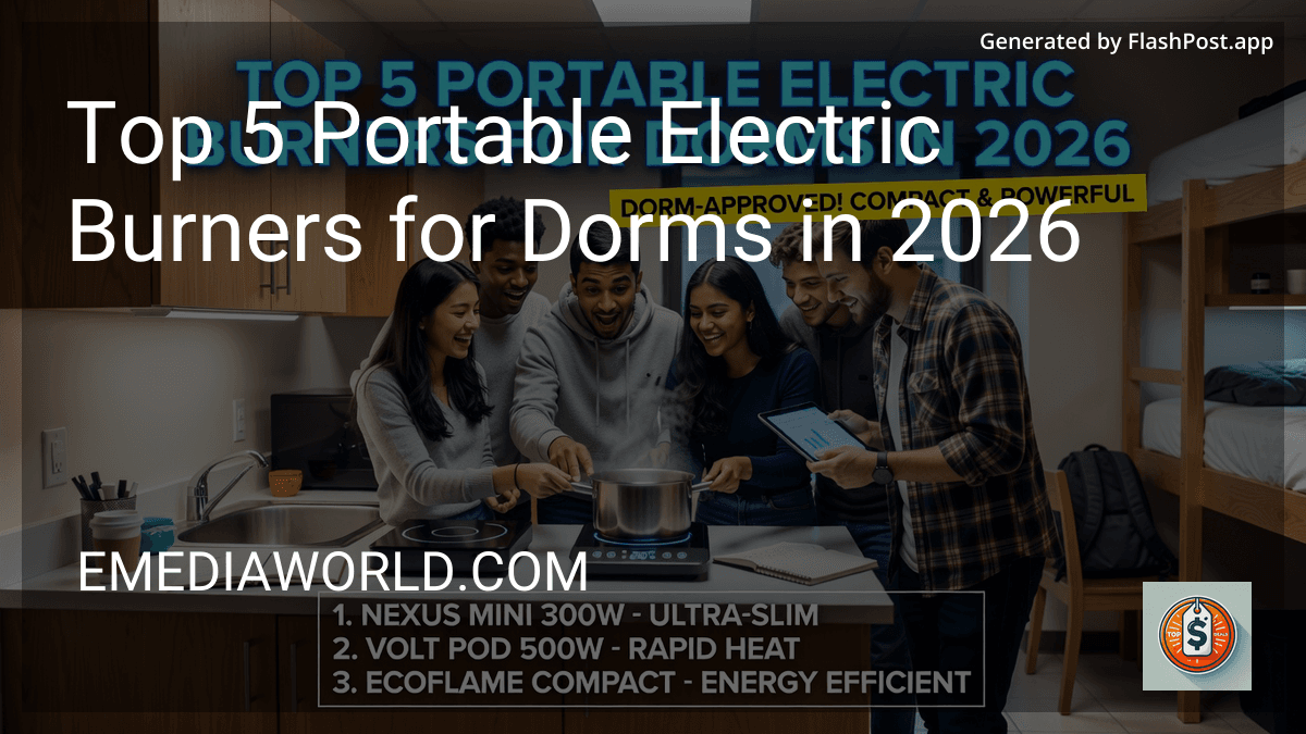 Top 5 Portable Electric Burners for Dorms in 2026 preview