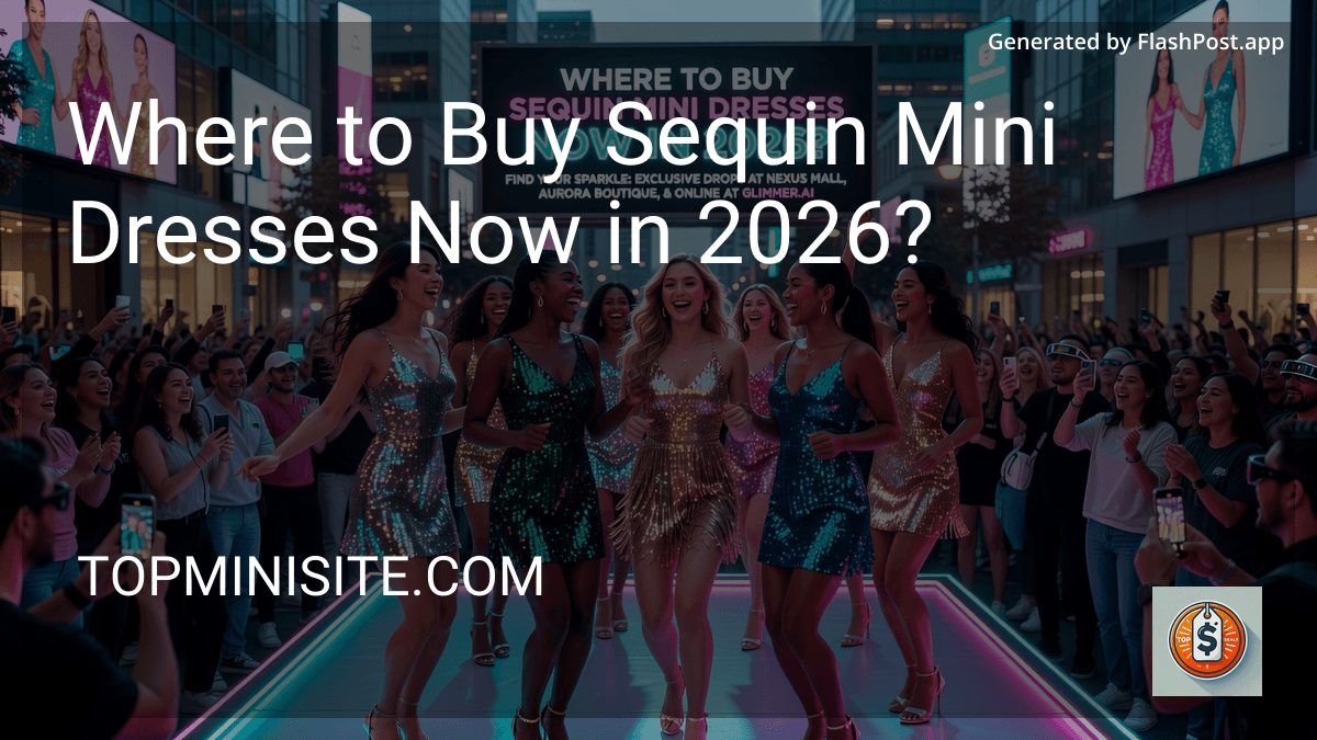 Where to Buy Sequin Mini Dresses Now in 2026? preview