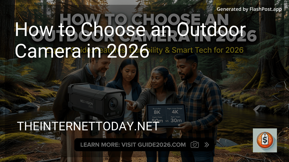 How to Choose an Outdoor Camera in 2026 preview