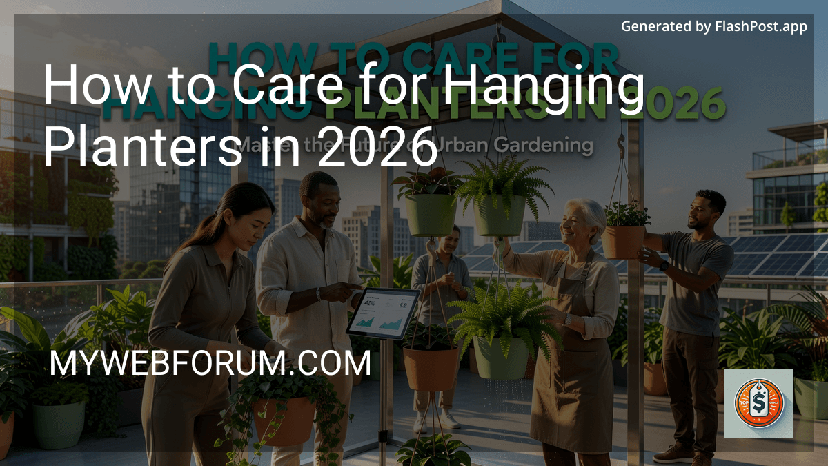 How to Care for Hanging Planters in 2026 image