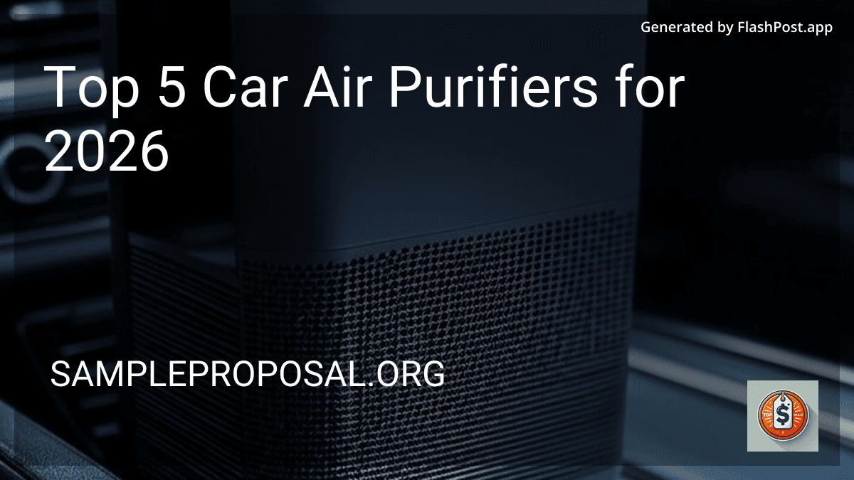 Top 5 Car Air Purifiers for 2026 in 2026 preview