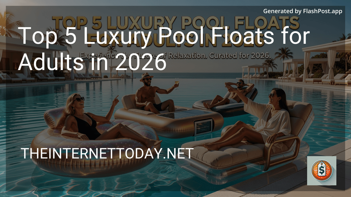 Top 5 Luxury Pool Floats for Adults in 2026 preview
