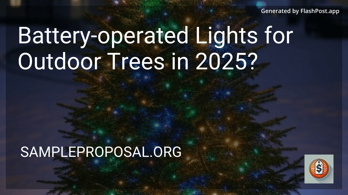 Battery-operated Lights for Outdoor Trees in 2025? preview