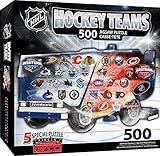 MasterPieces 500 Piece Hockey Puzzle – Officially Licensed NHL Zamboni Shaped Jigsaw for Adults and Fans – Unique Collectible Design, Durable Eco-Friendly Build, for Hockey Lovers