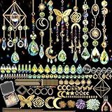 800 PCS DIY Suncatcher Kit Crystal Suncatchers for Windows Hanging Sun Catcher Kits for Adults Suncatcher with Crystals Rainbow Maker for Indoor Window Garden Christmas Decor Wedding Home