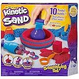Kinetic Sand, Sandisfying Set with 2lbs of Sand and 10 Tools, Play Sand Sensory Toys for Kids Ages 3 and up