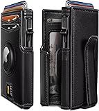 Slim Pop-Up Wallet for Men – RFID Blocking Aluminum Card Holder with Money Clip, Quick-Access Minimalist Design