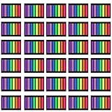 SIQUK 4200 Pieces Page Marker Tabs Colored Sticky Page Tabs Page Flags Fluorescent Tape Flags Index Tabs, 30 Sets 7 Colors