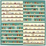 HAMAMONYO Furoshiki(20 in.) 'Panda Library/Emil Blue'