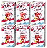 Sonic SINGLES TO GO! Sonic Singles to Go Powdered Drink Mix, Cherry Limeade, 6 Sticks per Box,(Pack of 6)