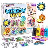 Made By Me Create Your Own Window Art, Paint Your Own Suncatchers, DIY Arts & Crafts Idea, Craft Kits for Kids, Crafts for Kids & Toddlers, Toddler Arts and Crafts