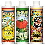 FoxFarm Fertilizer Soil Trio Liquid Nutrient: Tiger Bloom, Grow Big, Big Bloom Bottles - (Pack of 3-1 Pint)