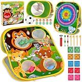 Animal Bean Bag Toss Game Toy Outdoor Toss Game, Family Party Party Supplies for Kids, Gift for Boys Birthday or Christmas for Toddlers Ages 3 4 5 6 Year Old