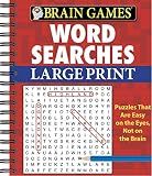 Brain Games - Word Searches - Large Print: Easy on the Eyes, Not on the Brain | Puzzles Progress from Simple to Challenging | Gift for Adults & Seniors (Brain Games Large Print)