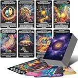 sishui Law of Attraction Oracle Cards: Beginner-Friendly Tarot Cards Deck for Daily Guidance, Energy Alignment, & Soul Growth, 78 Modern Tarot Cards