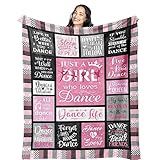 Mcurore Dance Gifts Blanket 60"x50", Dance Recital/Dancer/Ballet/Ballerina Gifts for Girls Teens Her Teacher, Gift for Dancers, Dancing Stuff/Accessories, Dancing Soft Throw Blanket