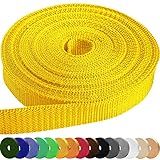 TECEUM 2 Inch Webbing – Honey Yellow – 25 Yards – 2” Heavy-Duty Wide Webbing for Climbing Outdoors Indoors Crafting DIY nw