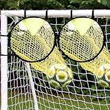 VMBQRTI 2 Pcs Football Target Net, 16" Easy-to-Attach Soccer Goal Net for Shooting Training, Improves Accuracy, Perfect for Kids and Adults, Fits Most Standard Goals
